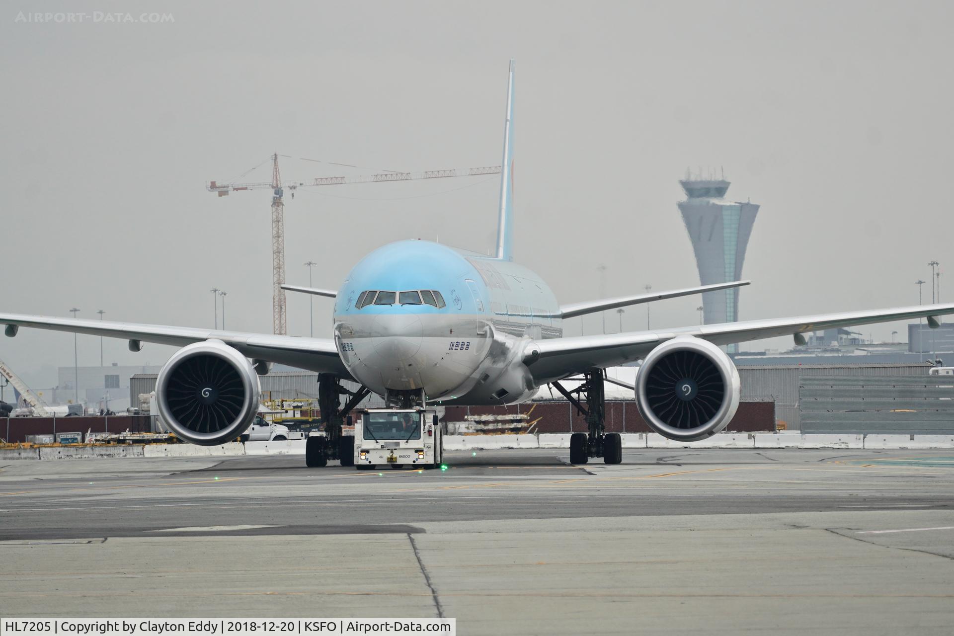 HL7205, 2018 Boeing 777-300/ER C/N 60379, SFO 2018.