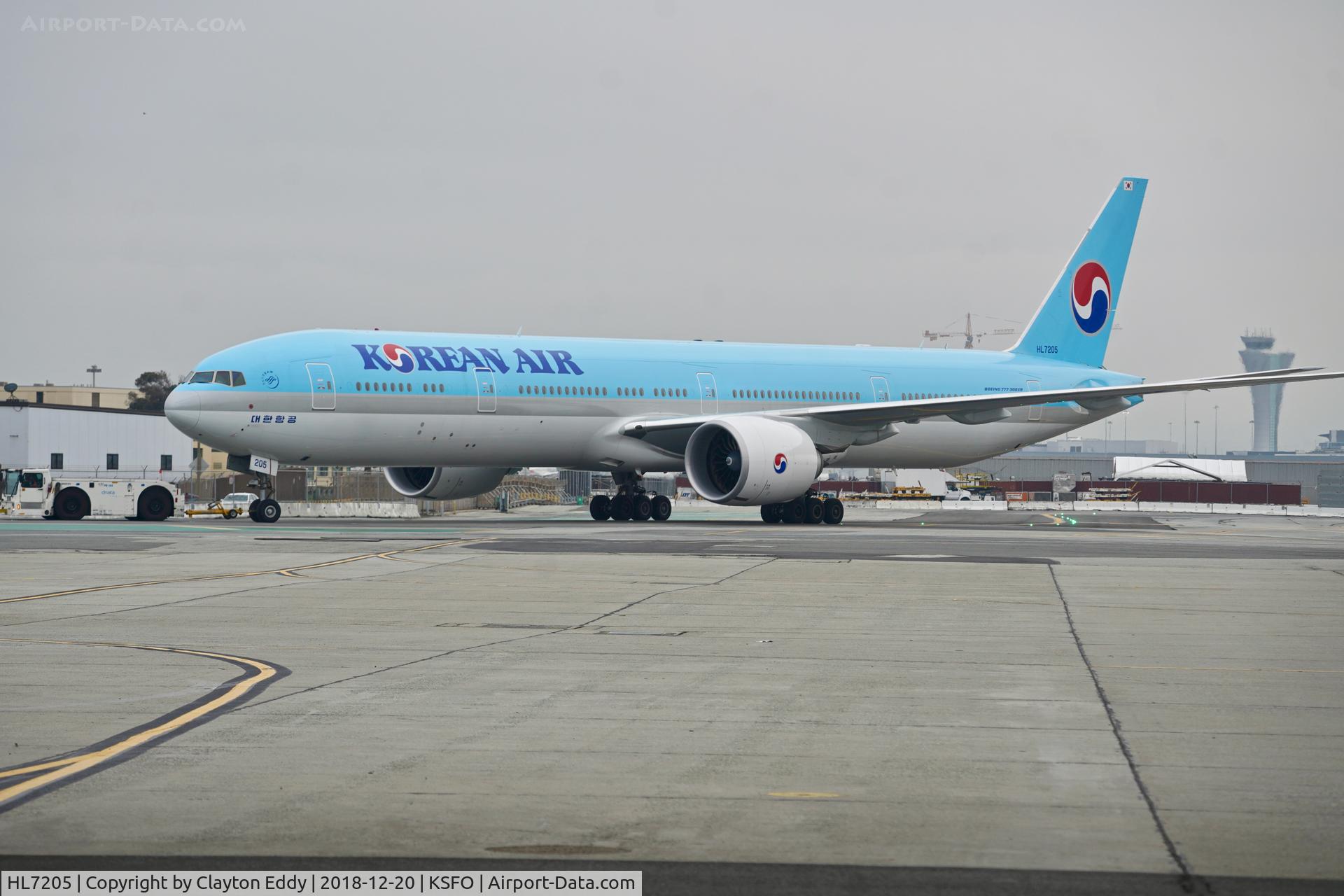 HL7205, 2018 Boeing 777-300/ER C/N 60379, SFO 2018.