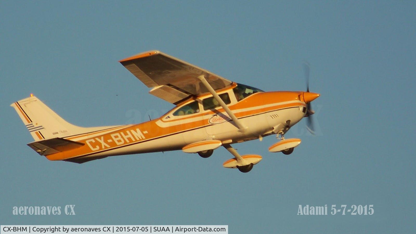 CX-BHM, 1974 Cessna 182P Skylane C/N 18263386, despegando rumbo a Oshkosh desde Adami.