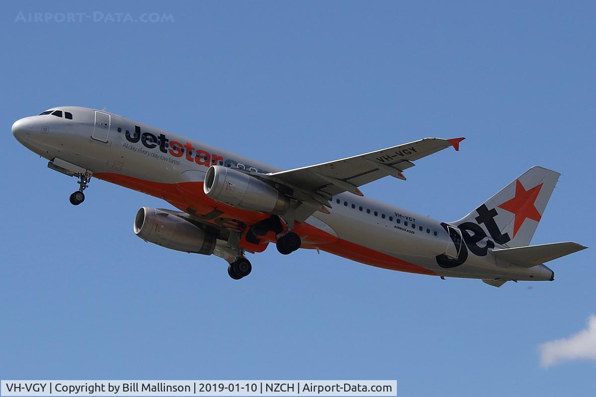 VH-VGY, 2010 Airbus A320-232 C/N 4177, to AKL
