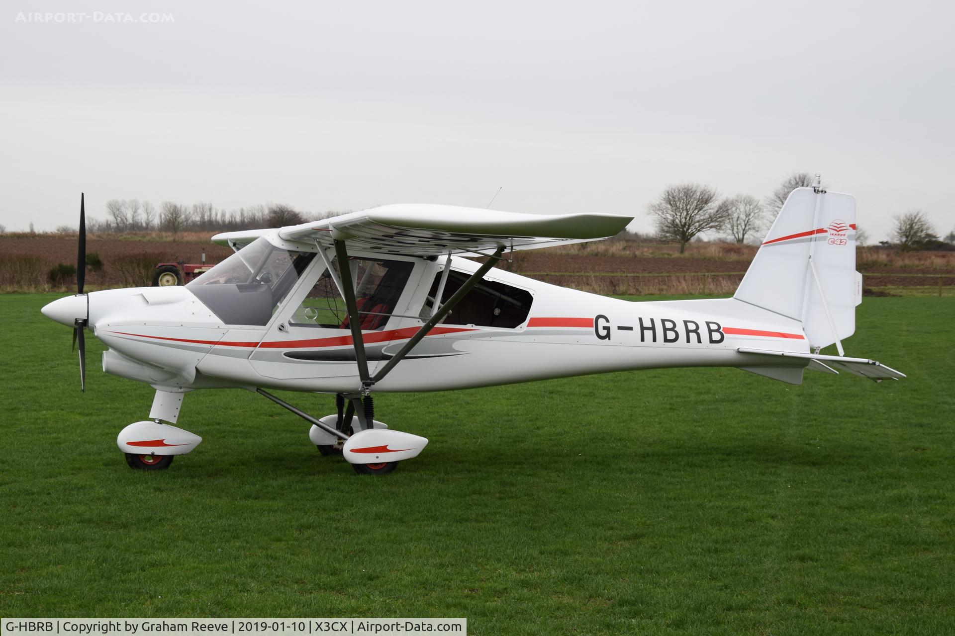 G-HBRB, 2018 Ikarus C42 FB100 Bravo C/N 1811-7550, Parked at Northrepps.