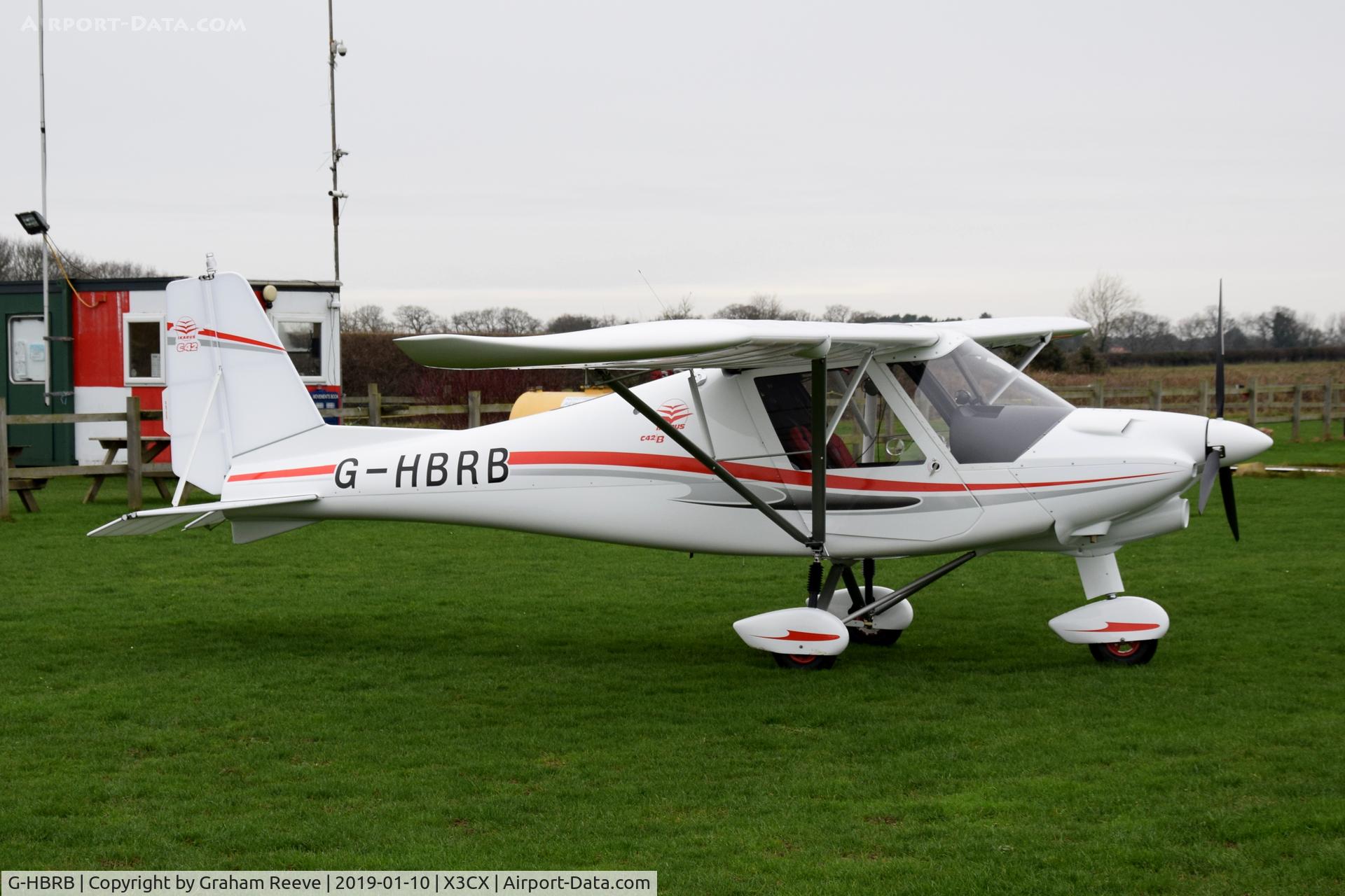 G-HBRB, 2018 Ikarus C42 FB100 Bravo C/N 1811-7550, Parked at Northrepps.