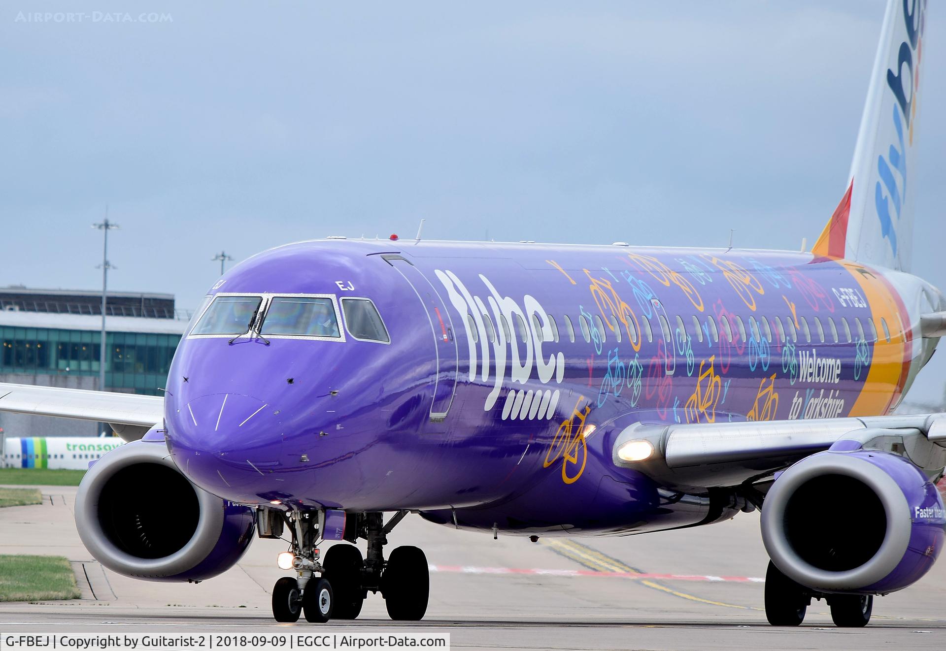 G-FBEJ, 2007 Embraer 195LR (ERJ-190-200LR) C/N 19000155, At Manchester