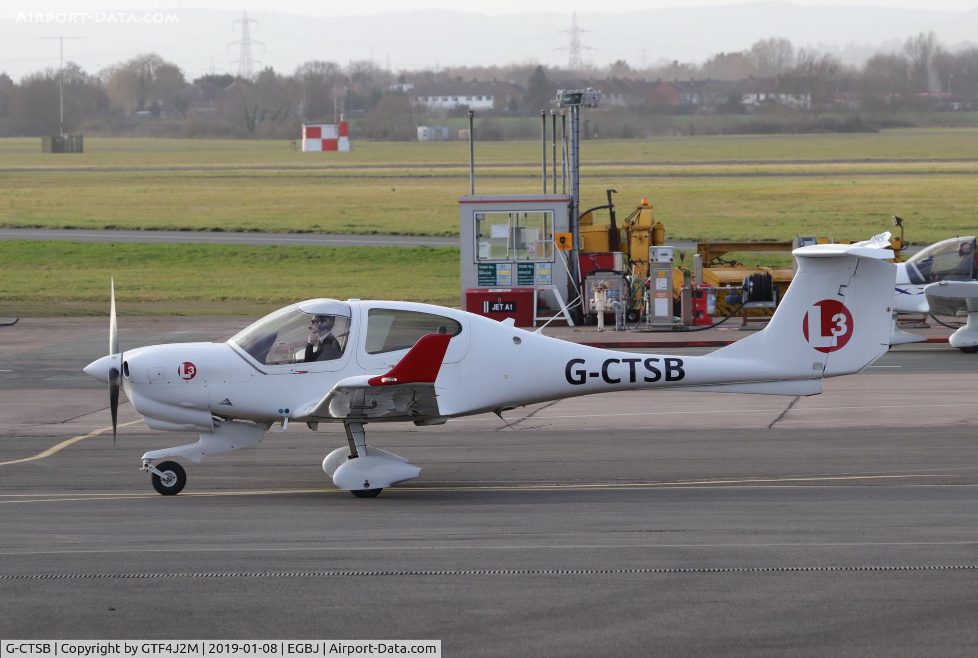G-CTSB, 2015 Diamond DA-40NG Diamond Star C/N 40.N283, G-CTSB at Staverton 08Jan19