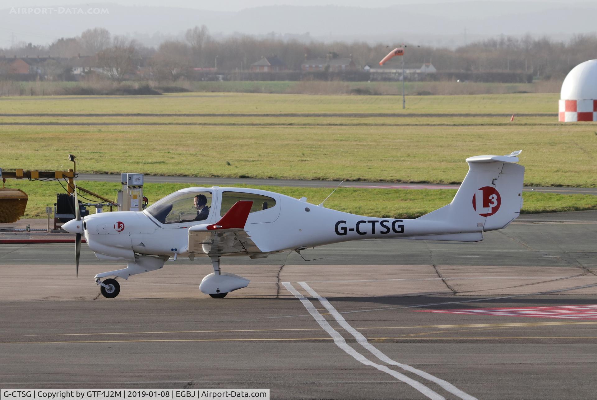 G-CTSG, 2014 Diamond DA-40NG Diamond Star C/N 40.N169, G-CTSG at Staverton 08Jan19