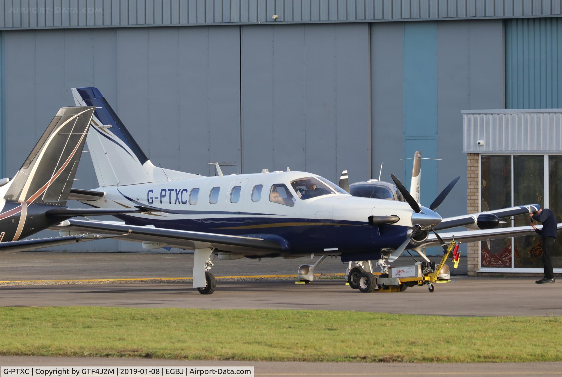 G-PTXC, 2005 Socata TBM-700C-2 C/N 321, G-PTXC at Staverton 08Jan19