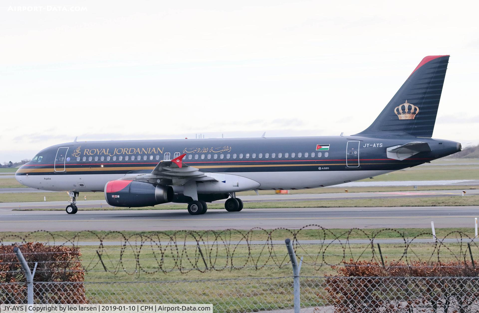 JY-AYS, 2011 Airbus A320-232 C/N 4853, Copenhagen 10.1.2019