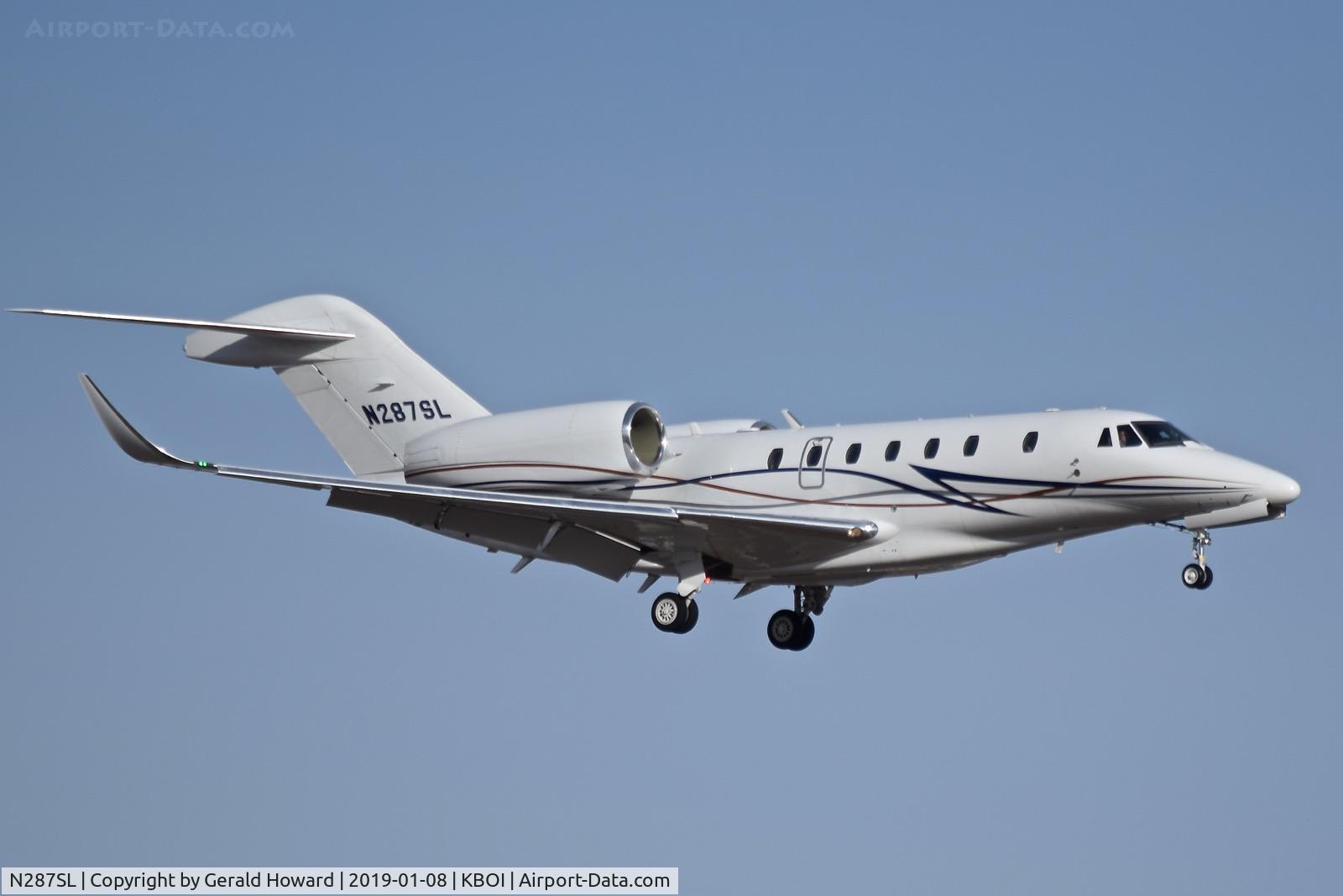 N287SL, 2015 Cessna 750 Citation X Citation X C/N 750-0502, Landing RWY 10L.