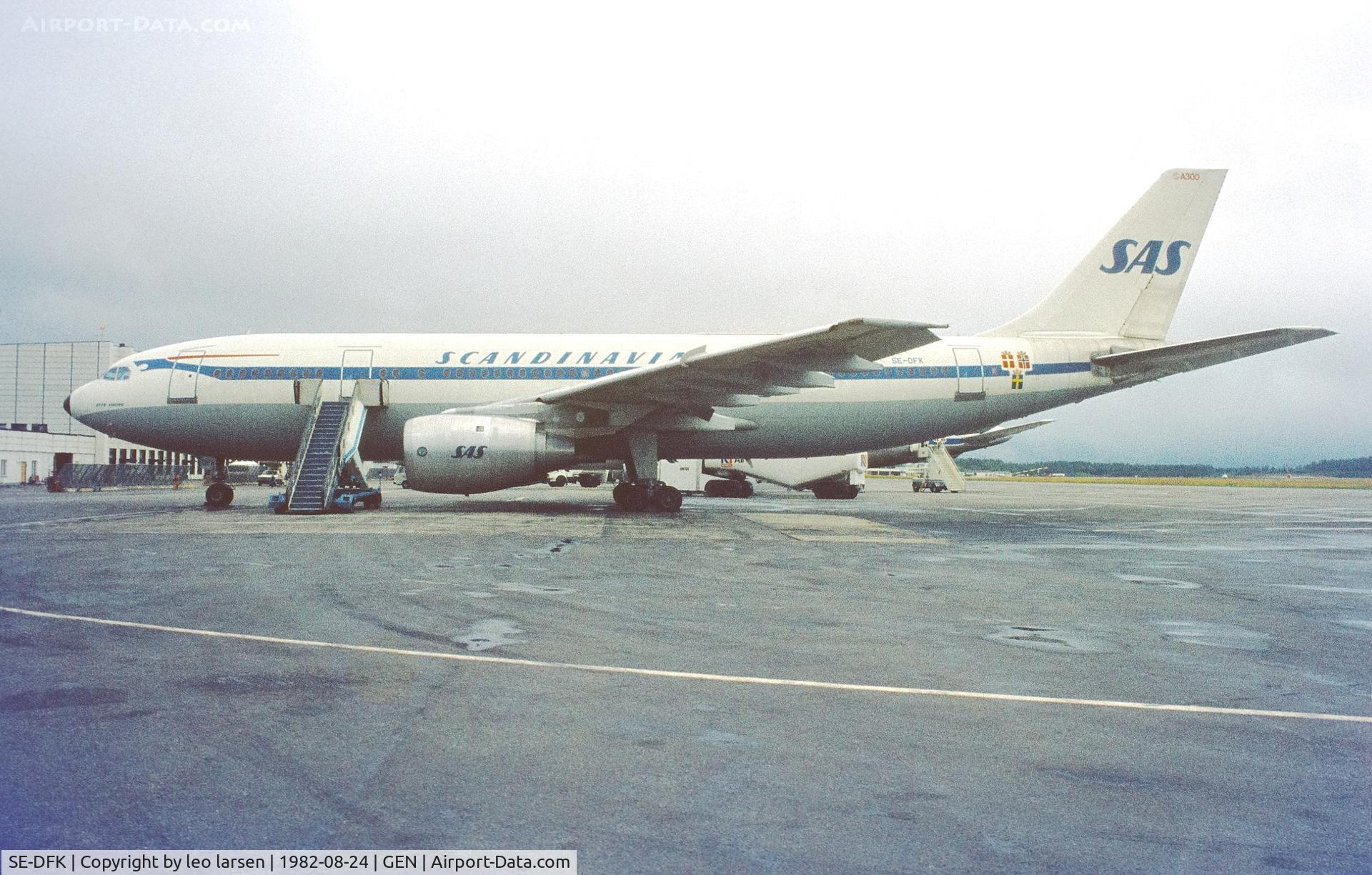 SE-DFK, 1979 Airbus A300B2-320 C/N 094, Oslo Gardermoen 24.8.1982