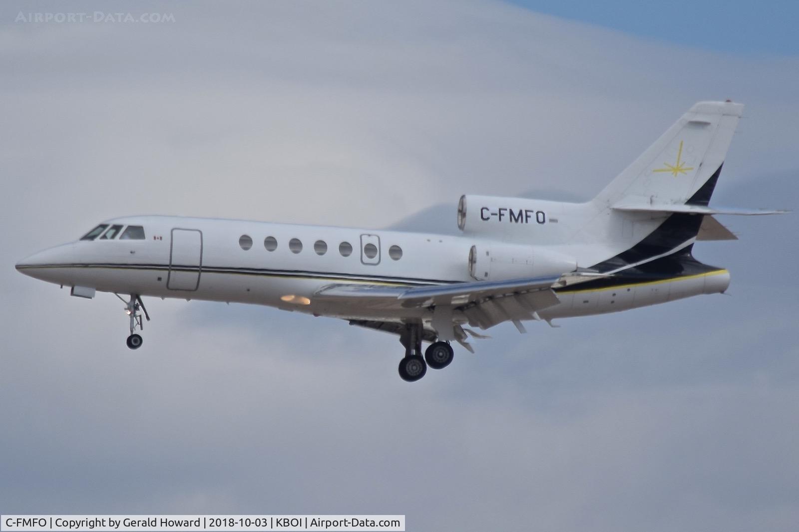 C-FMFO, 1982 Dassault Falcon 50 C/N 96, Landing RWY 28R.