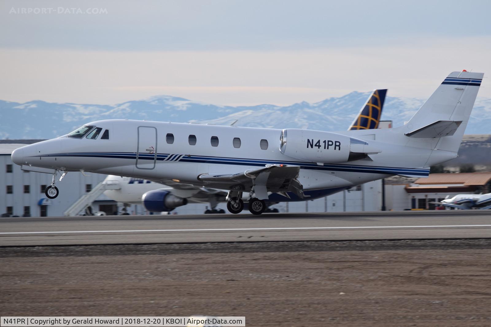 N41PR, 2003 Cessna 560XL Citation C/N 560-5325, Landing RWY 10L.