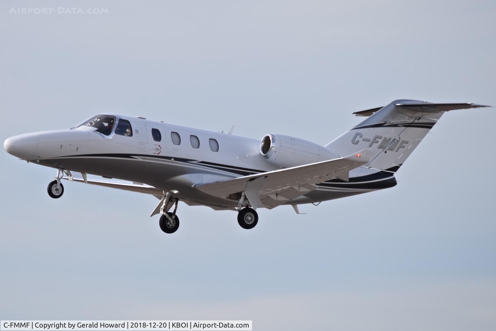 C-FMMF, 2017 Cessna 525 CitationJet C/N 525-0948, Departing BOI.
