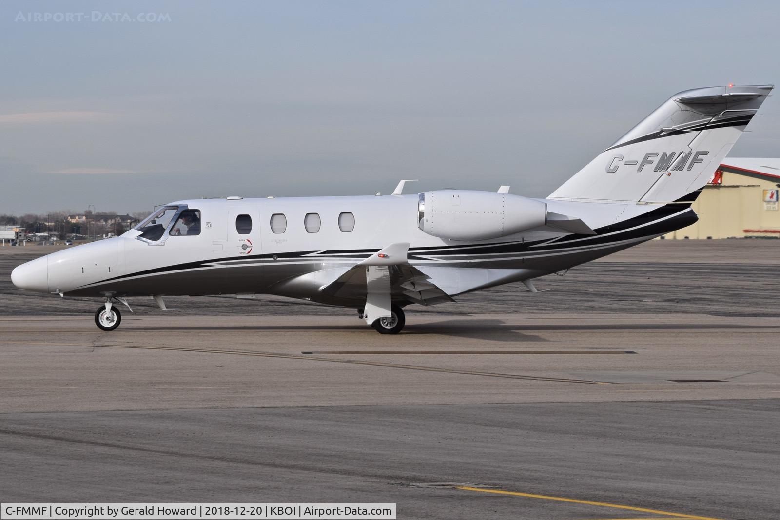 C-FMMF, 2017 Cessna 525 CitationJet C/N 525-0948, Taxing from the north GA ramp.