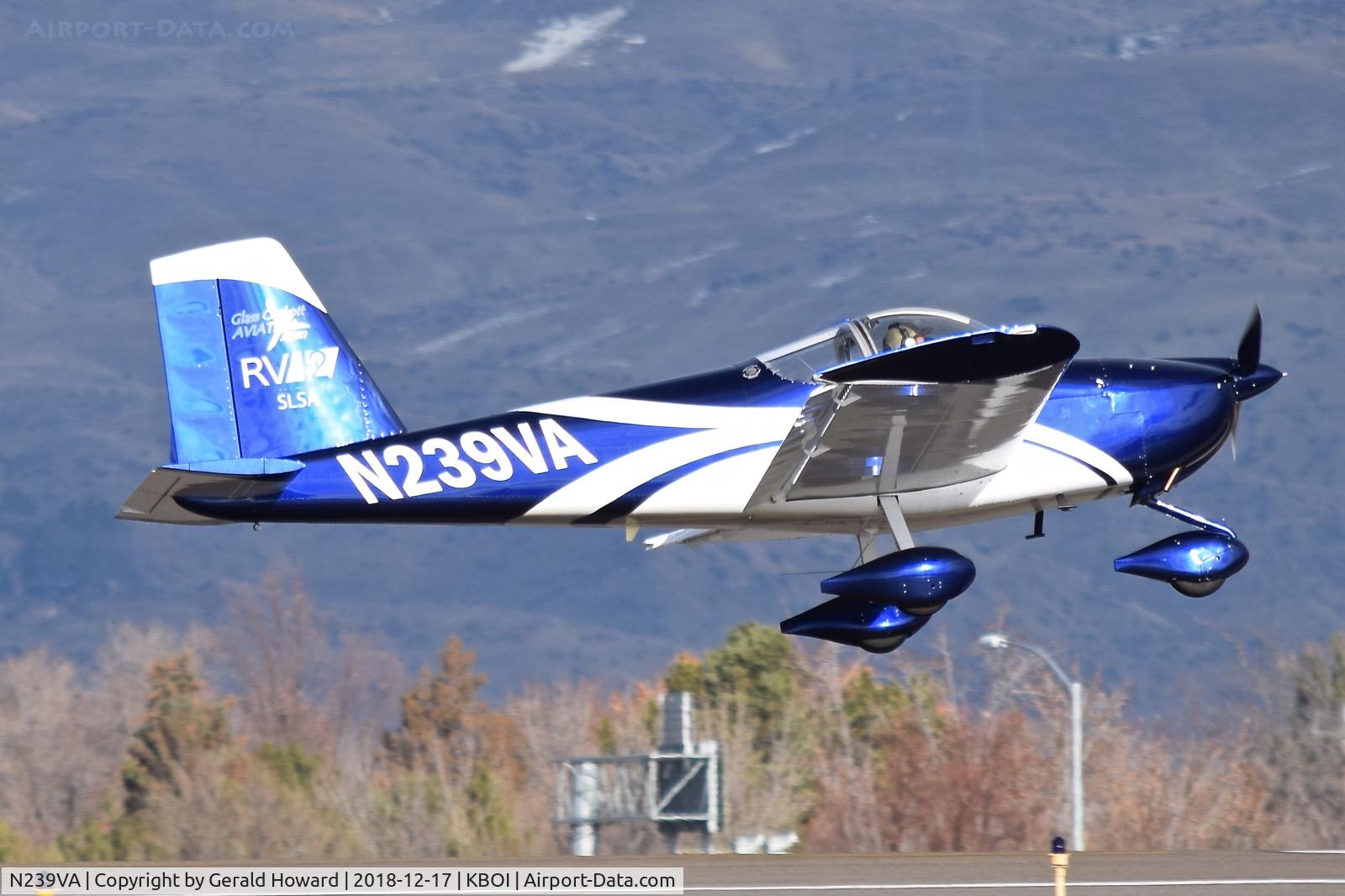 N239VA, 2013 Vans RV-12 C/N 12013, Landing RWY 10R.