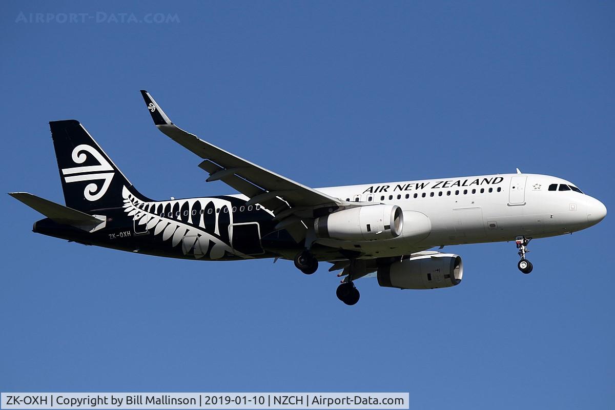 ZK-OXH, 2015 Airbus A320-232 C/N 6471, from AKL