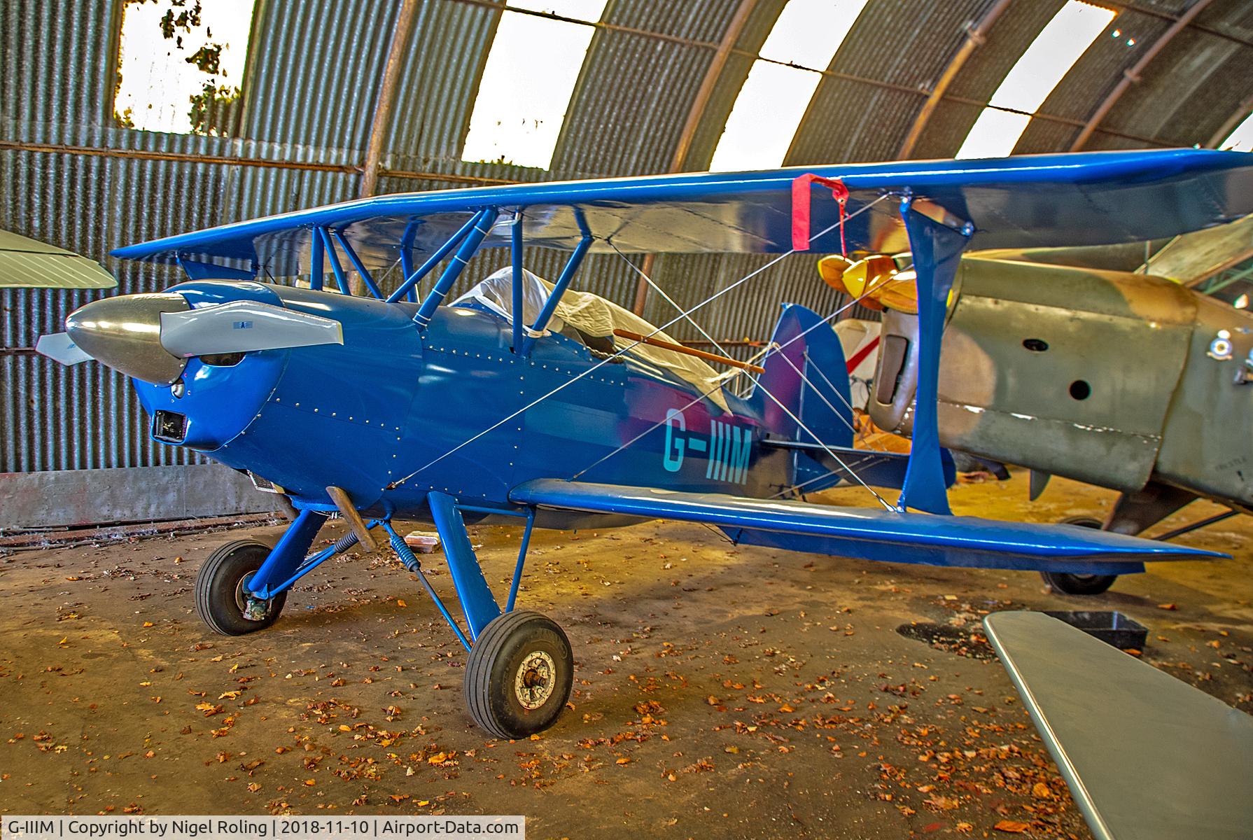 G-IIIM, 1974 Stolp SA-100 Starduster C/N 4258549, G-IIIM Stolp SA-100 Starduster at Spanhoe Lodge on 10th Nov 2018