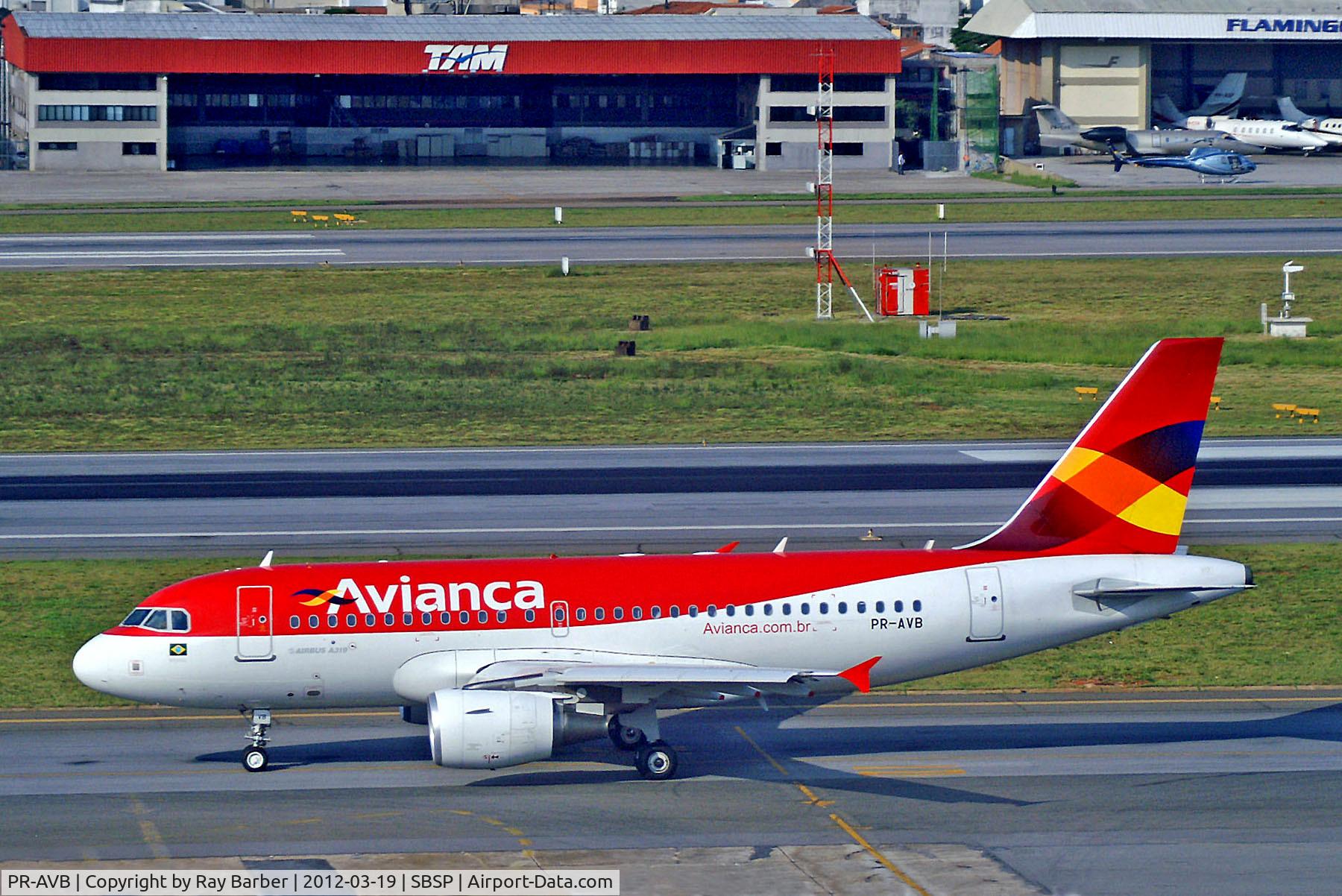 PR-AVB, 2010 Airbus A319-115 C/N 4222, PR-AVB   Airbus A319-115 [4222] (Avianca Brazil) Sao Paulo-Congonhas~PP 19/03/2012