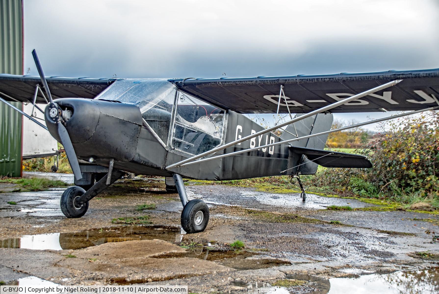 G-BYJO, 1999 Rans S-6ES Coyote II C/N PFA 204-13338, G-BYJO Rans S-6ES Coyote II at Spanhoe Lodge 10th Nov 2018