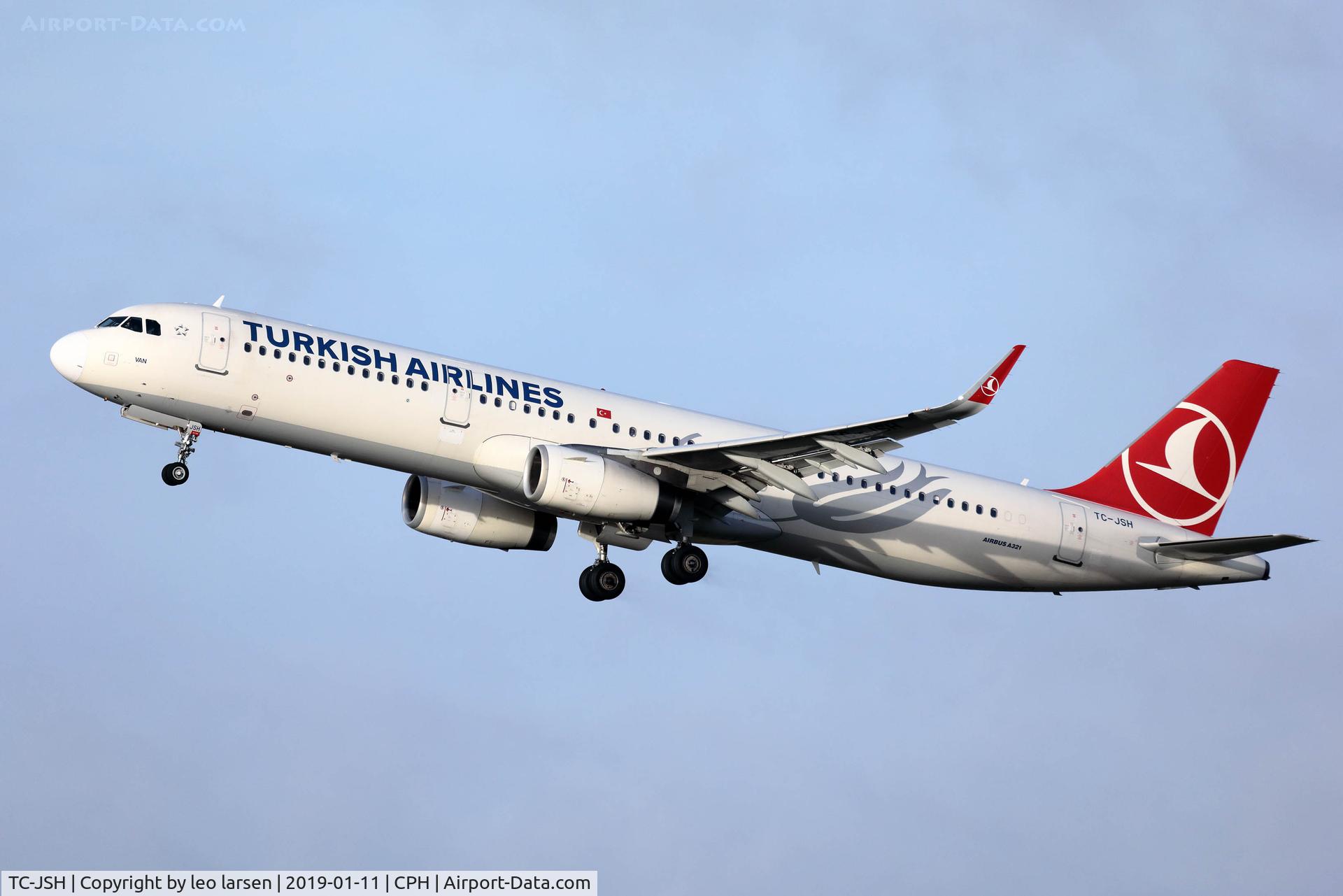 TC-JSH, 2013 Airbus A321-231 C/N 5546, Copenhagen 11.1.2019