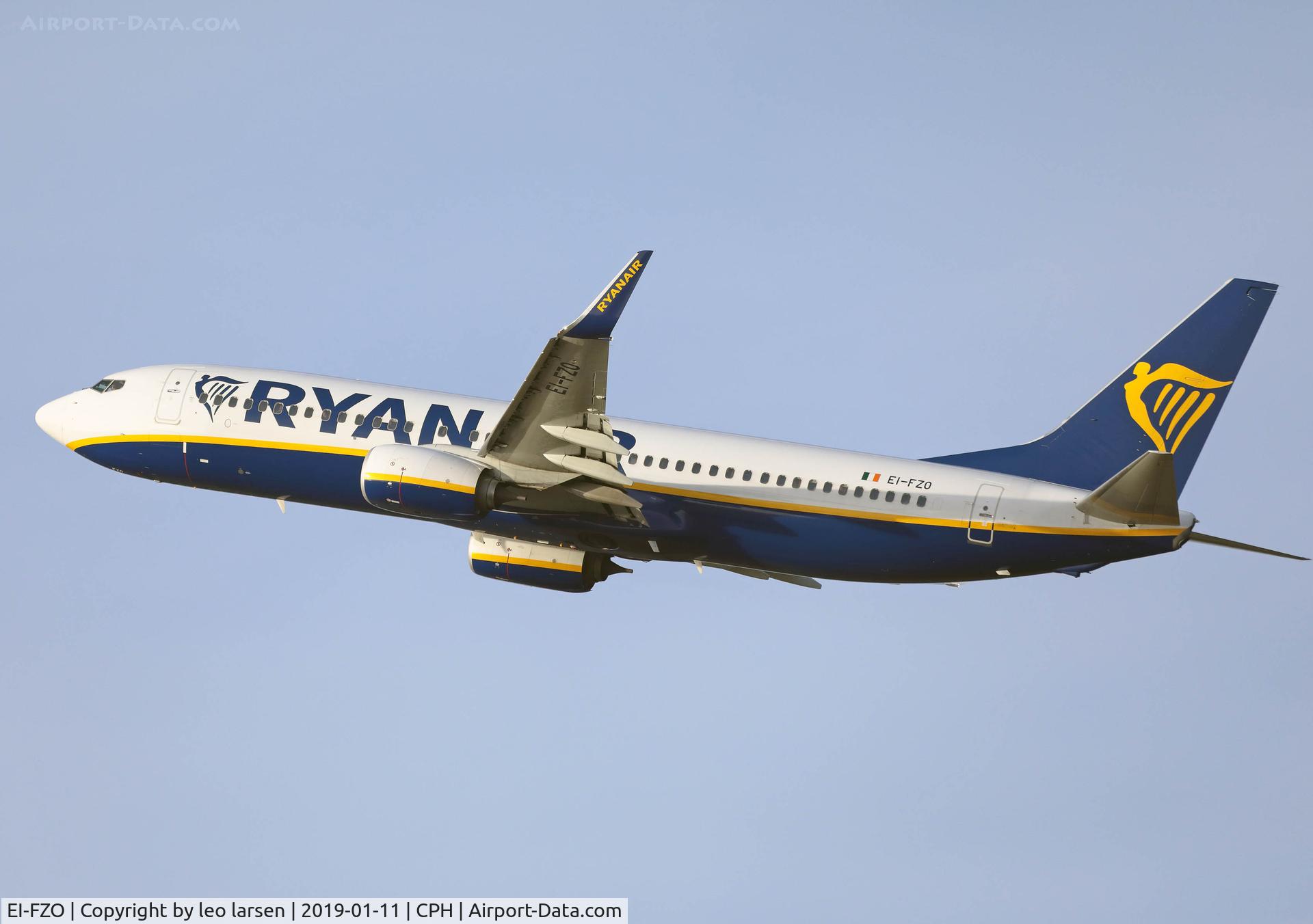 EI-FZO, 2017 Boeing 737-800 C/N 44787, Copenhagen 11.1.2019
