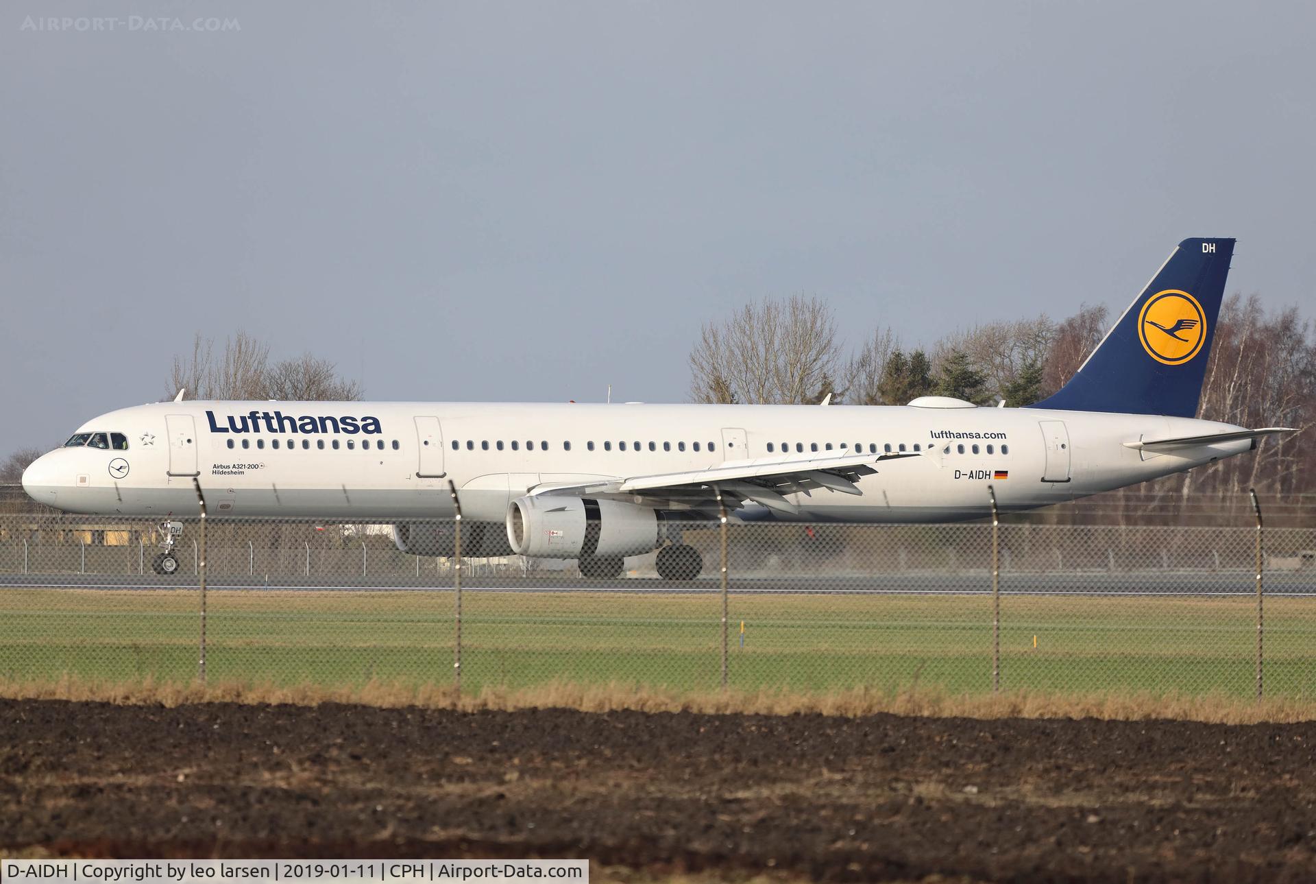 D-AIDH, 2011 Airbus A321-231 C/N 4710, Copenhagen 11.1.2019