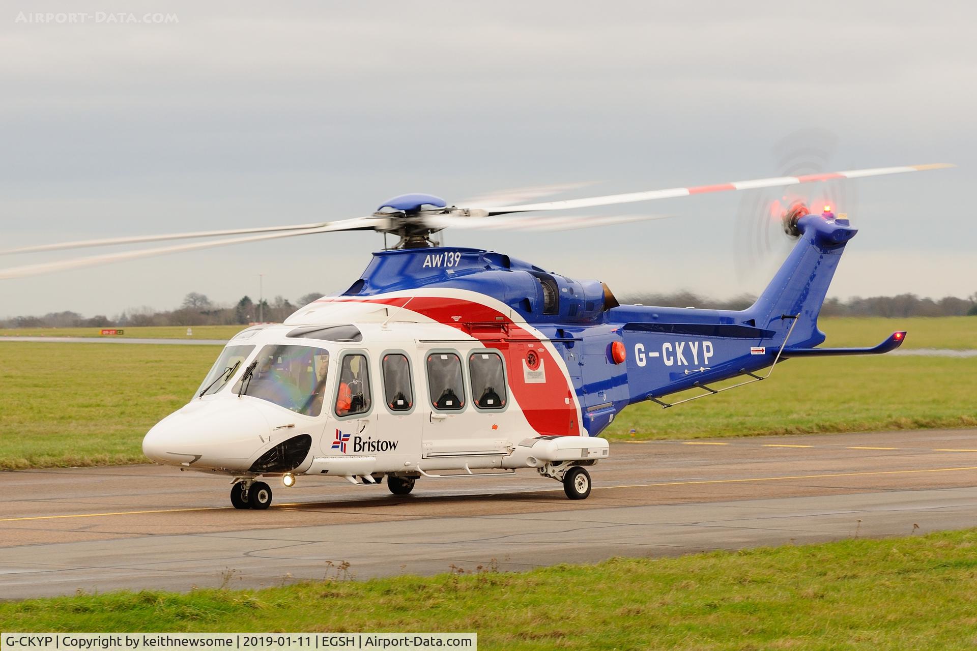 G-CKYP, 2013 AgustaWestland AW-139 C/N 41339, Returning from Offshore.
