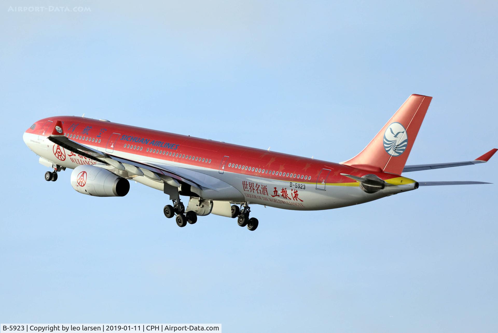 B-5923, 2013 Airbus A330-343 C/N 1397, Copenhagen 11.1.2019