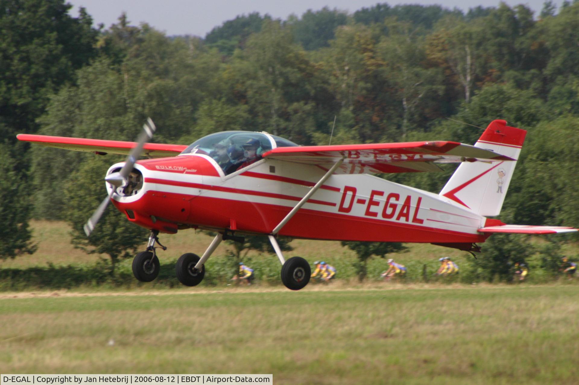 D-EGAL, 1967 Bolkow Bo-208C Junior C/N 641, D-EGAL @ Schaffen-Diest fly-in 2006, Belgium