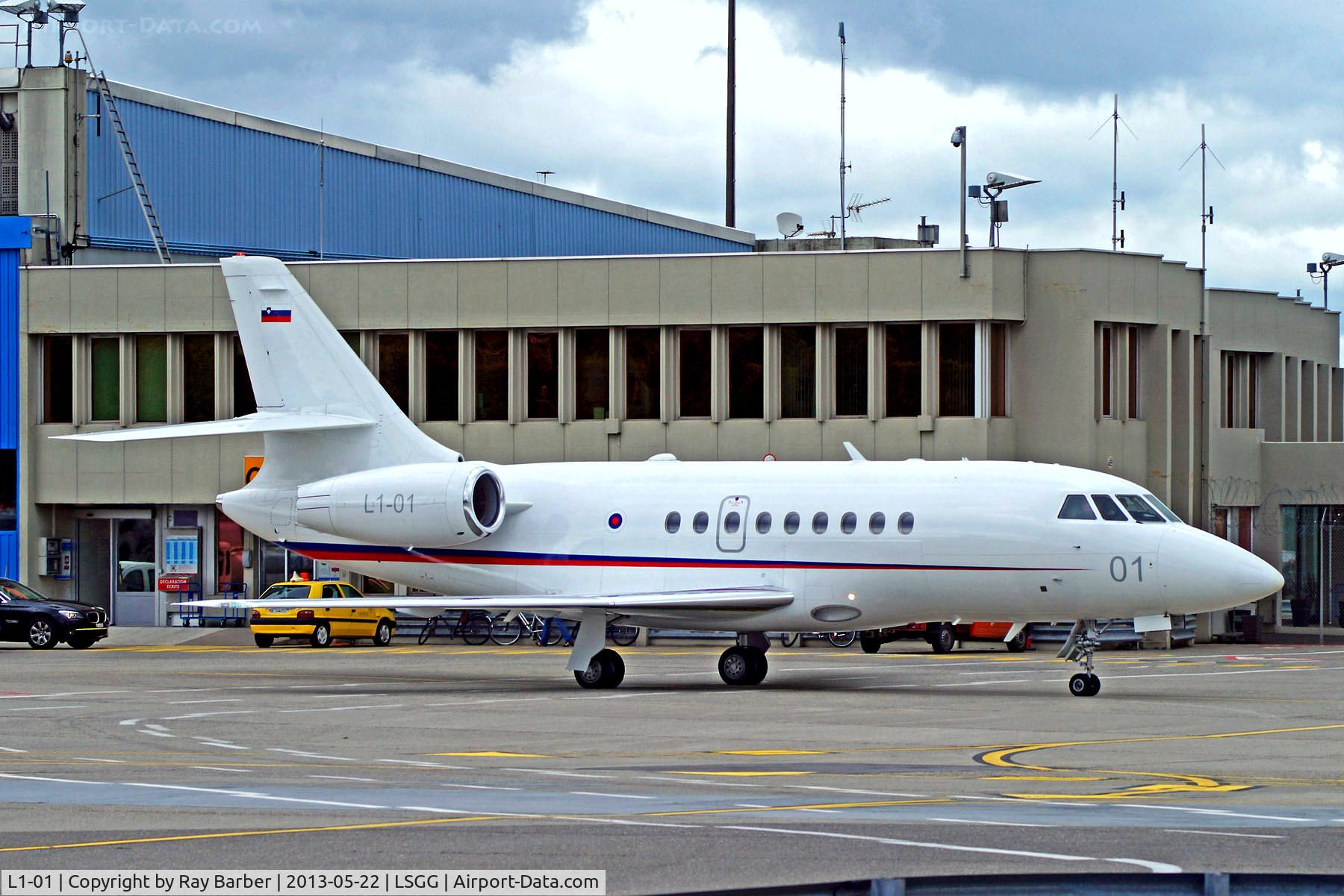 L1-01, 2003 Dassault Falcon 2000EX C/N 15, L1-01   Dassault Falcon 2000EX [15] (Government of Slovenia) Geneva Int'l (Cointrin)~HB 22/05/2013