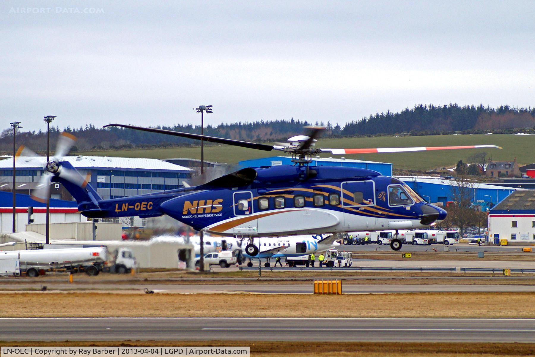 LN-OEC, 2012 Sikorsky S-92A C/N 920181, LN-OEC   Sikorsky S-92A [920181] (Norsk Helikopterservice (NHS)) Aberdeen (Dyce)~G 04/04/2013
