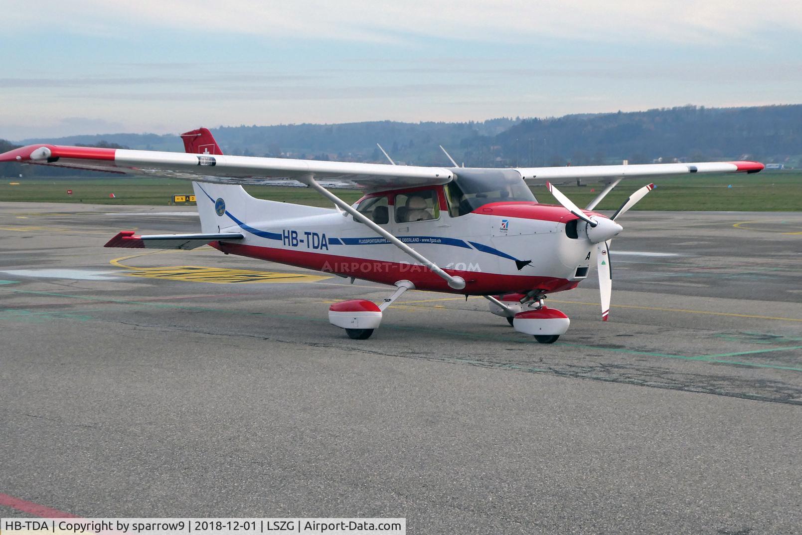 HB-TDA, 2011 Cessna 172S Skyhawk C/N 172S11144, HB-registered since 2012-01-19. At Grenchen. Now equipped with a TECHNIFY MOTORS GMBH, TAE 125-02-114.