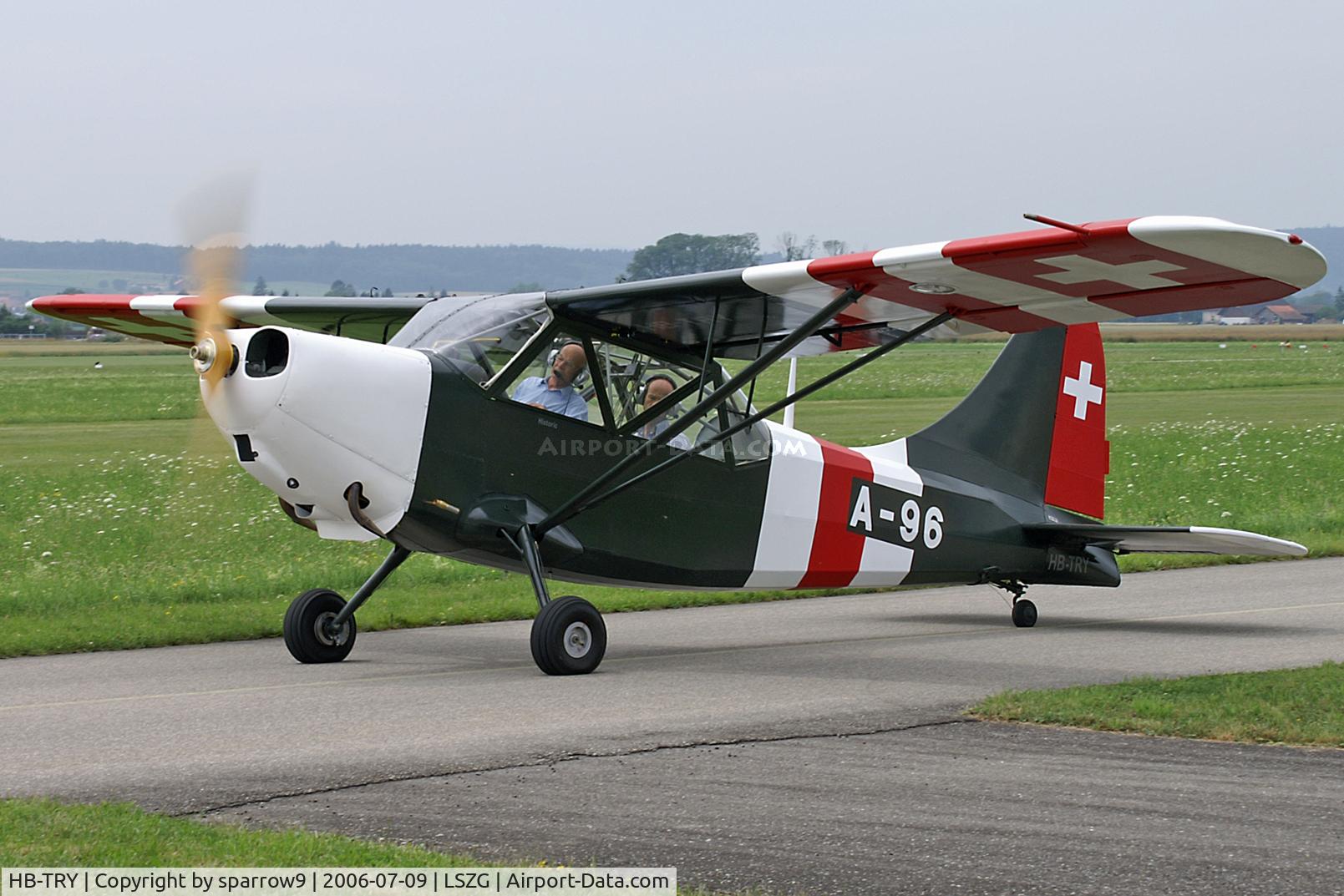 HB-TRY, 1942 Stinson L-5 Sentinel C/N 76-1427, At Grenchen.