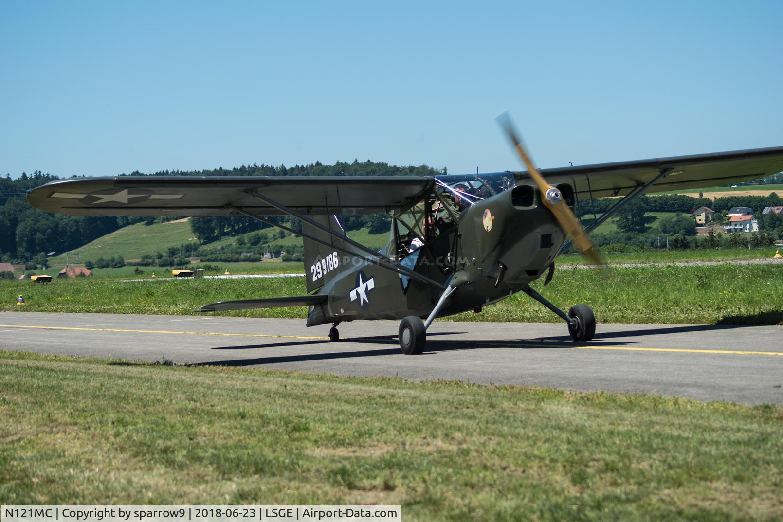 N121MC, 1944 Stinson L-5 Sentinel C/N 761684, At RIO Ecuvillens.