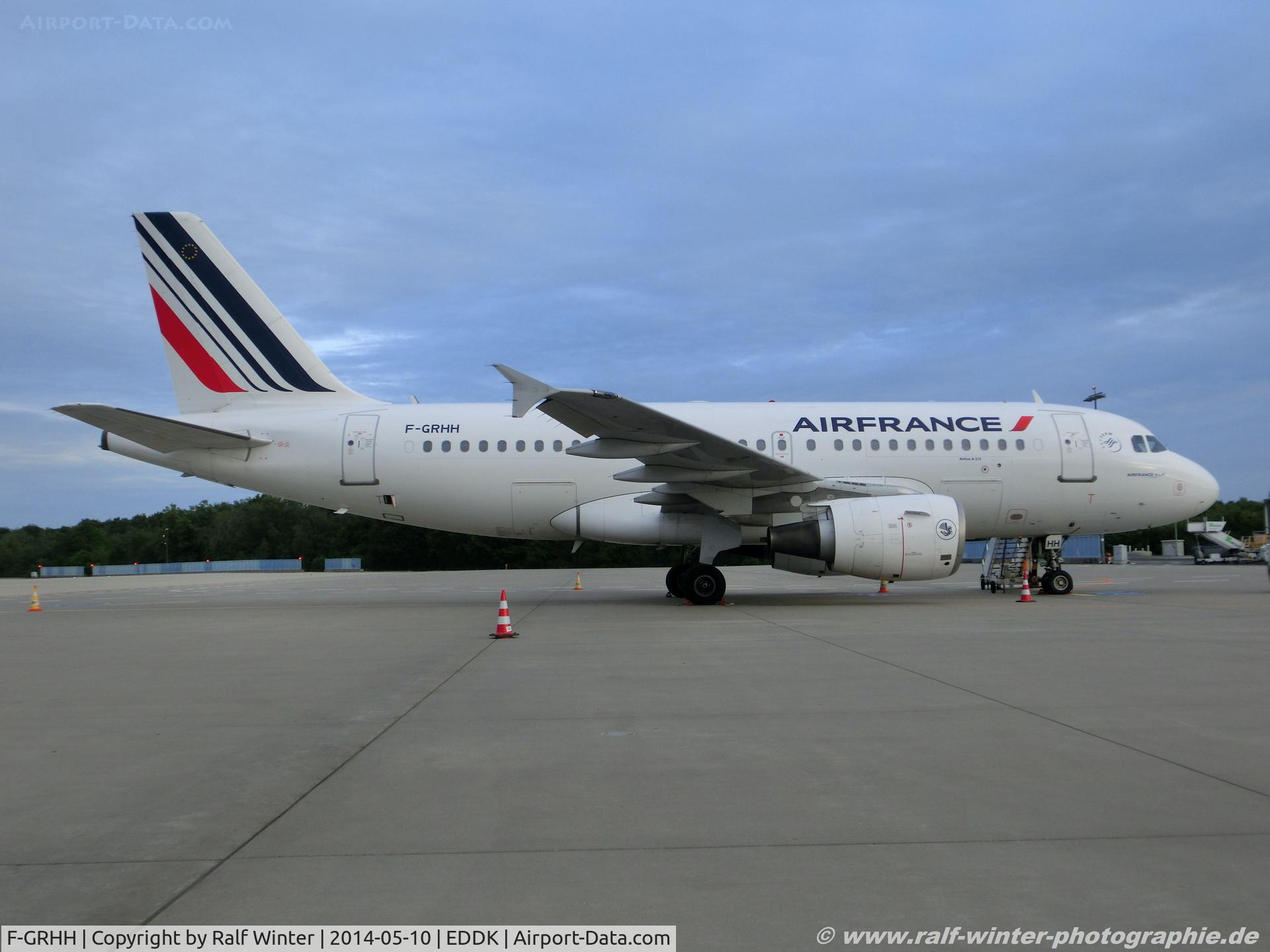 F-GRHH, 1999 Airbus A319-111 C/N 1151, Airbus A319-111 - AF AFR Air France - 1151 - F-GRHH - 10.05.2014 - CGN