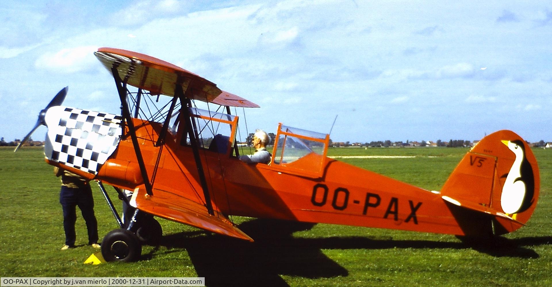 OO-PAX, 1948 Stampe-Vertongen SV-4B C/N 1147, Moorsele '80s
