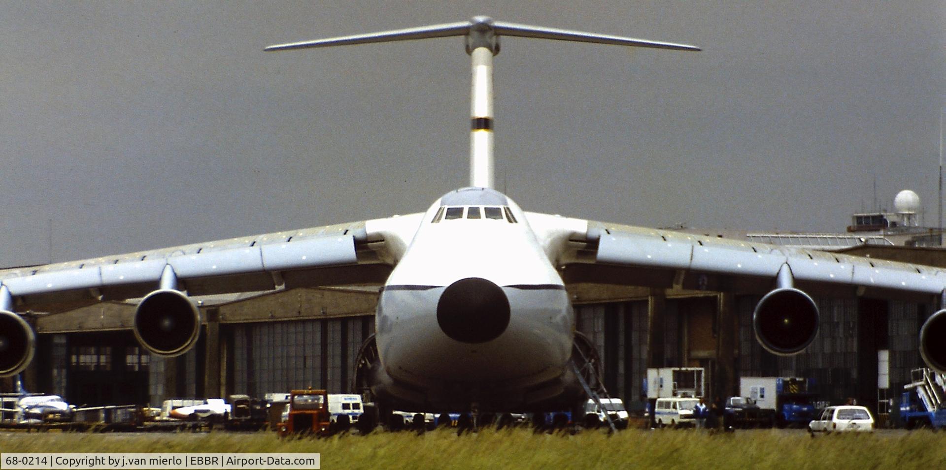 68-0214, 1969 Lockheed C-5A Galaxy C/N 500-0017, Brussels '80s