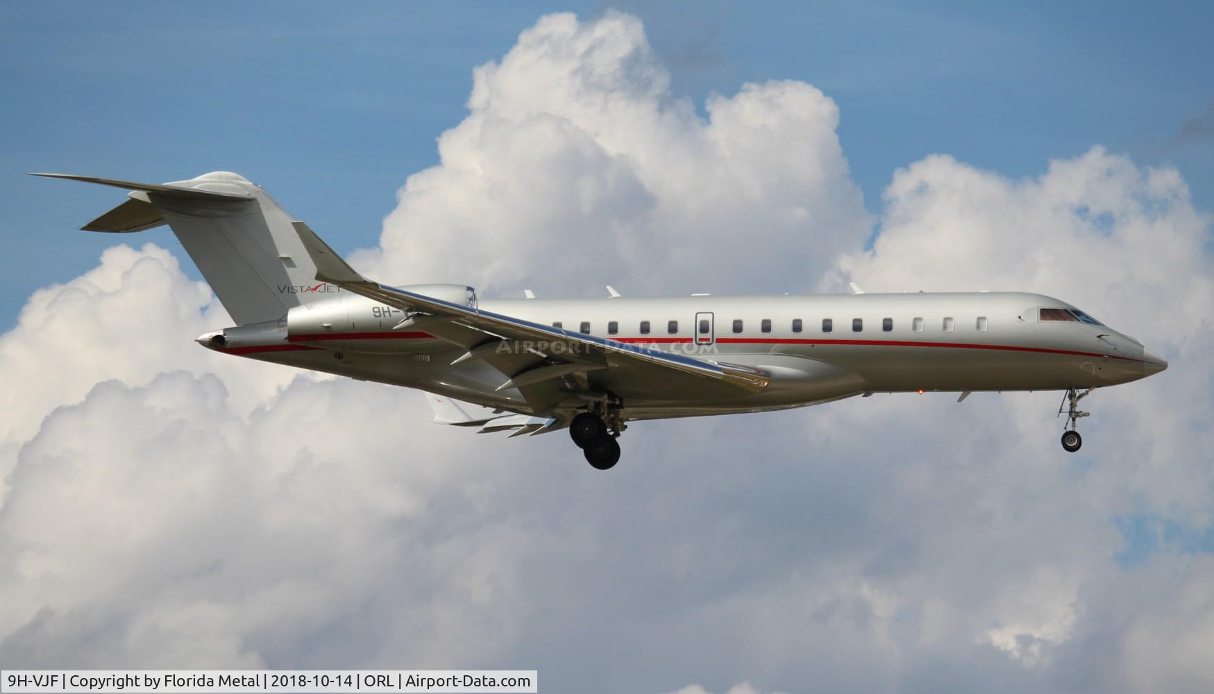 9H-VJF, 2012 Bombardier BD-700-1A10 Global 6000 C/N 9503, Vista Jet