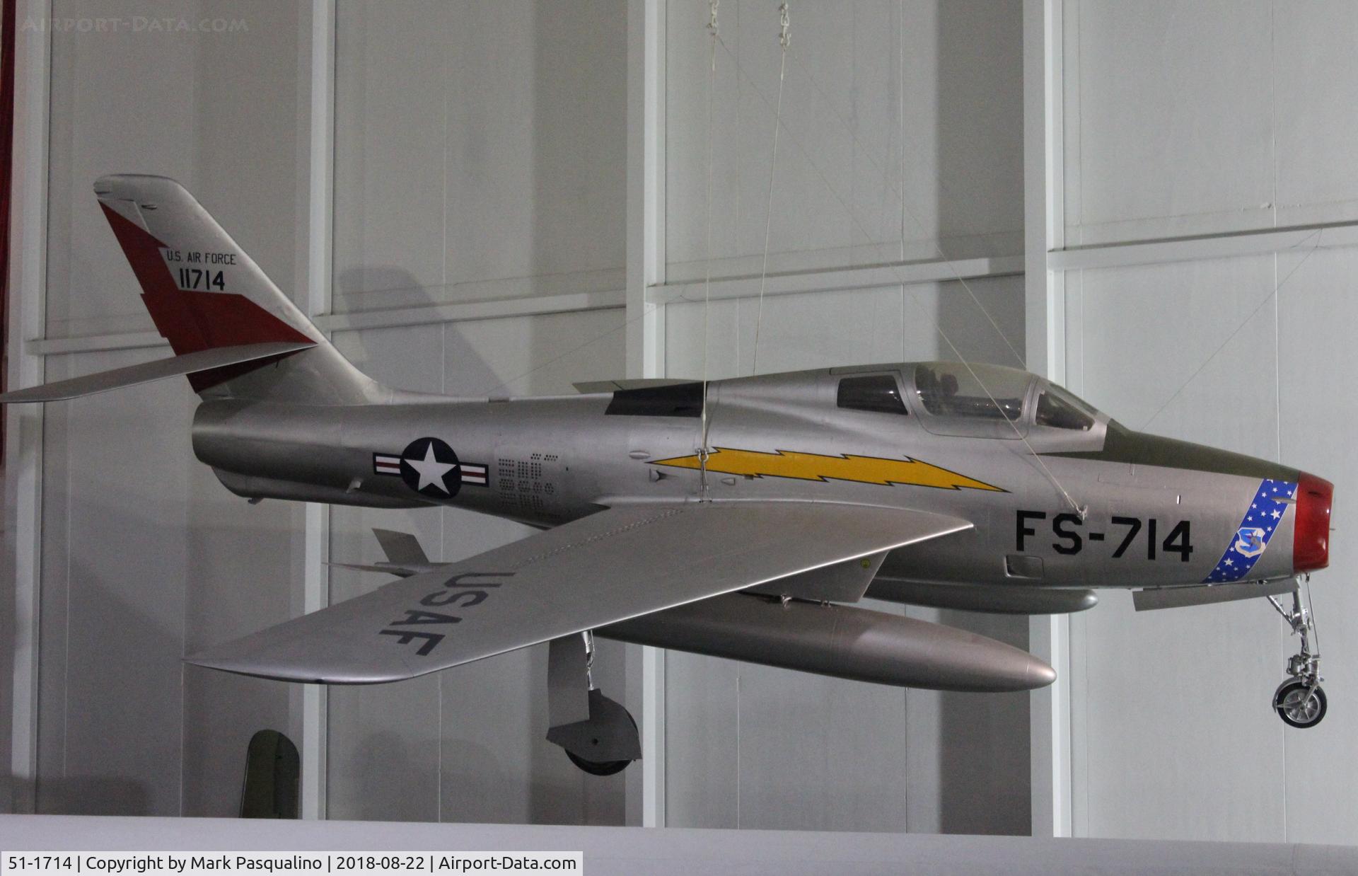 51-1714, 1951 Republic F-84F-25-RE Thunderstreak C/N Not found 51-1714, Republic F-84F-25-RE