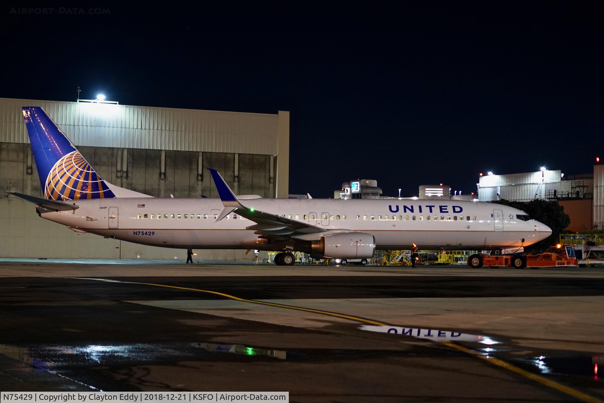 N75429, 2008 Boeing 737-924/ER C/N 30130, SFO 2018.