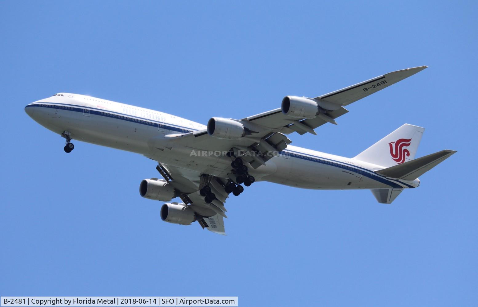 B-2481, 2015 Boeing 747-89L C/N 41847, Air China