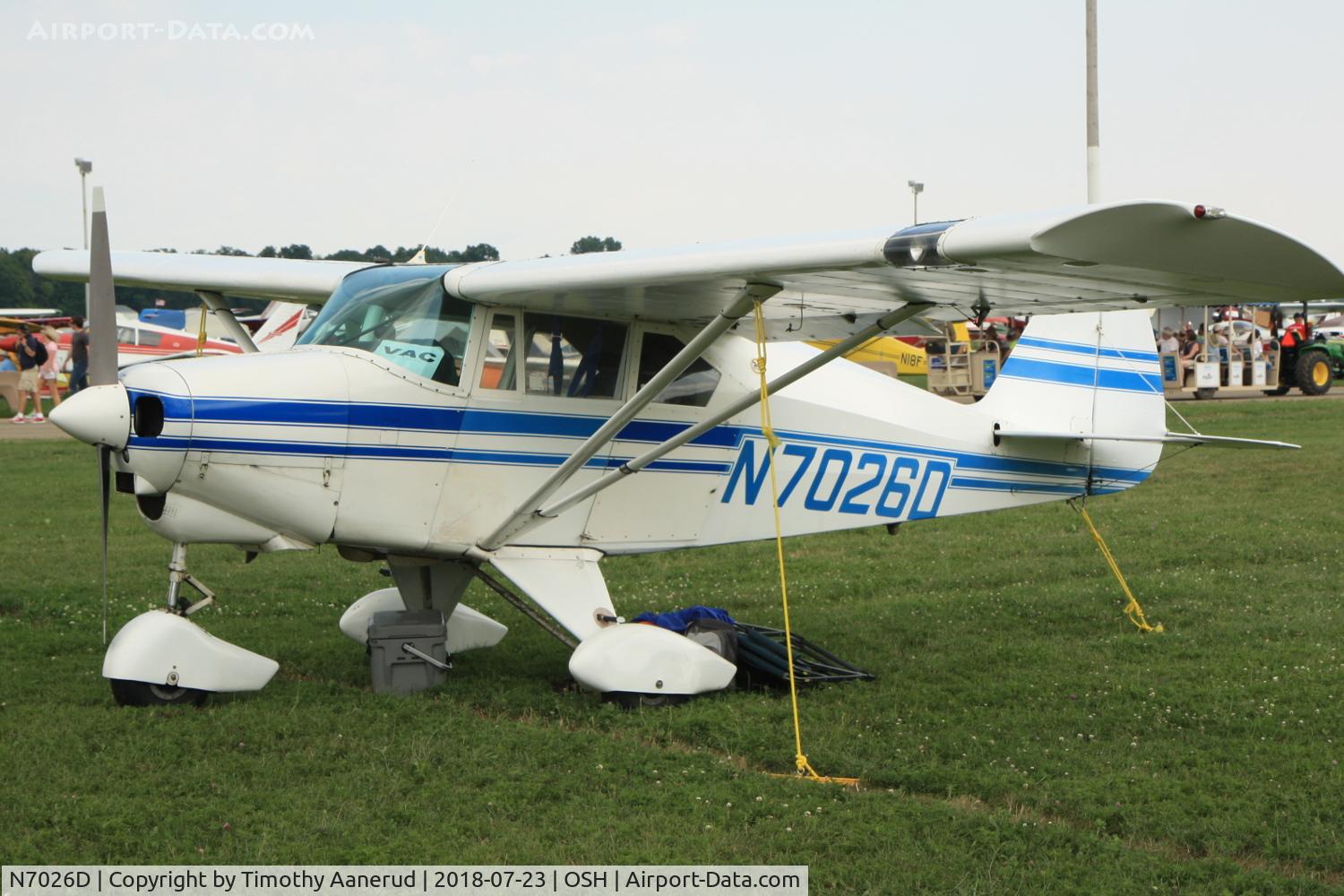 N7026D, 1957 Piper PA-22-150 Tri-Pacer C/N 22-4920, 1957 Piper PA-22-150 Tri-Pacer, c/n: 22-4920