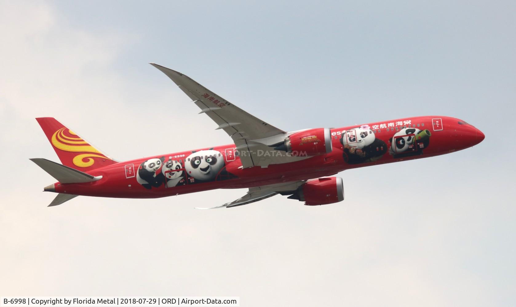 B-6998, 2016 Boeing 787-9 Dreamliner C/N 62718, Hainan Kung Fu Panda