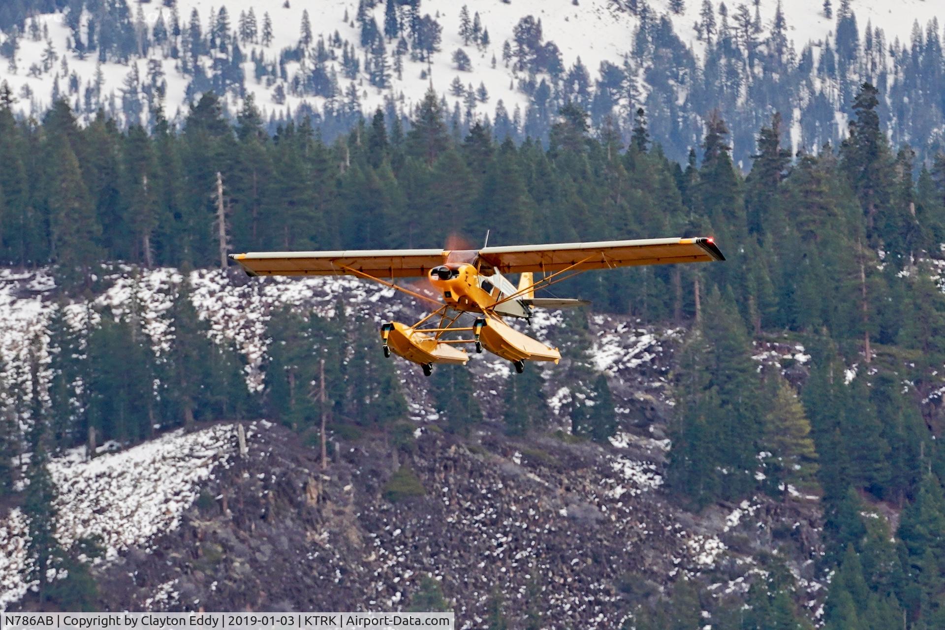 N786AB, 2015 Piper Super Cub SQ2 C/N TCQ1211086, Truckee Airport California 2019.