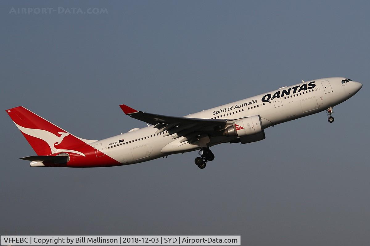 VH-EBC, 2003 Airbus A330-201 C/N 0506, away to PER