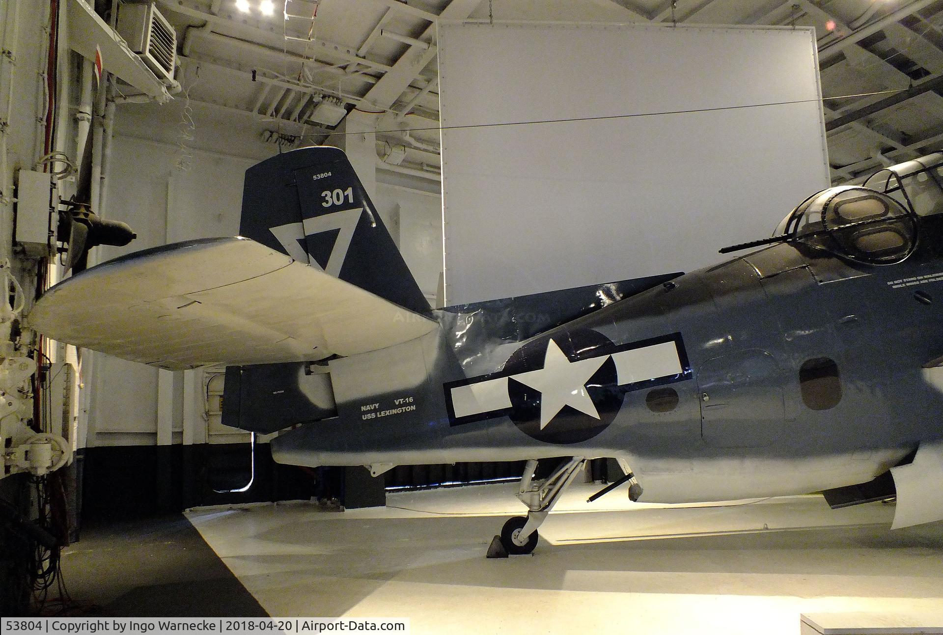 53804, 1945 Grumman TBM-3E Avenger C/N 3866, Grumman (General Motors) TBM-3E Avenger at the USS Lexington Museum, Corpus Christi TX