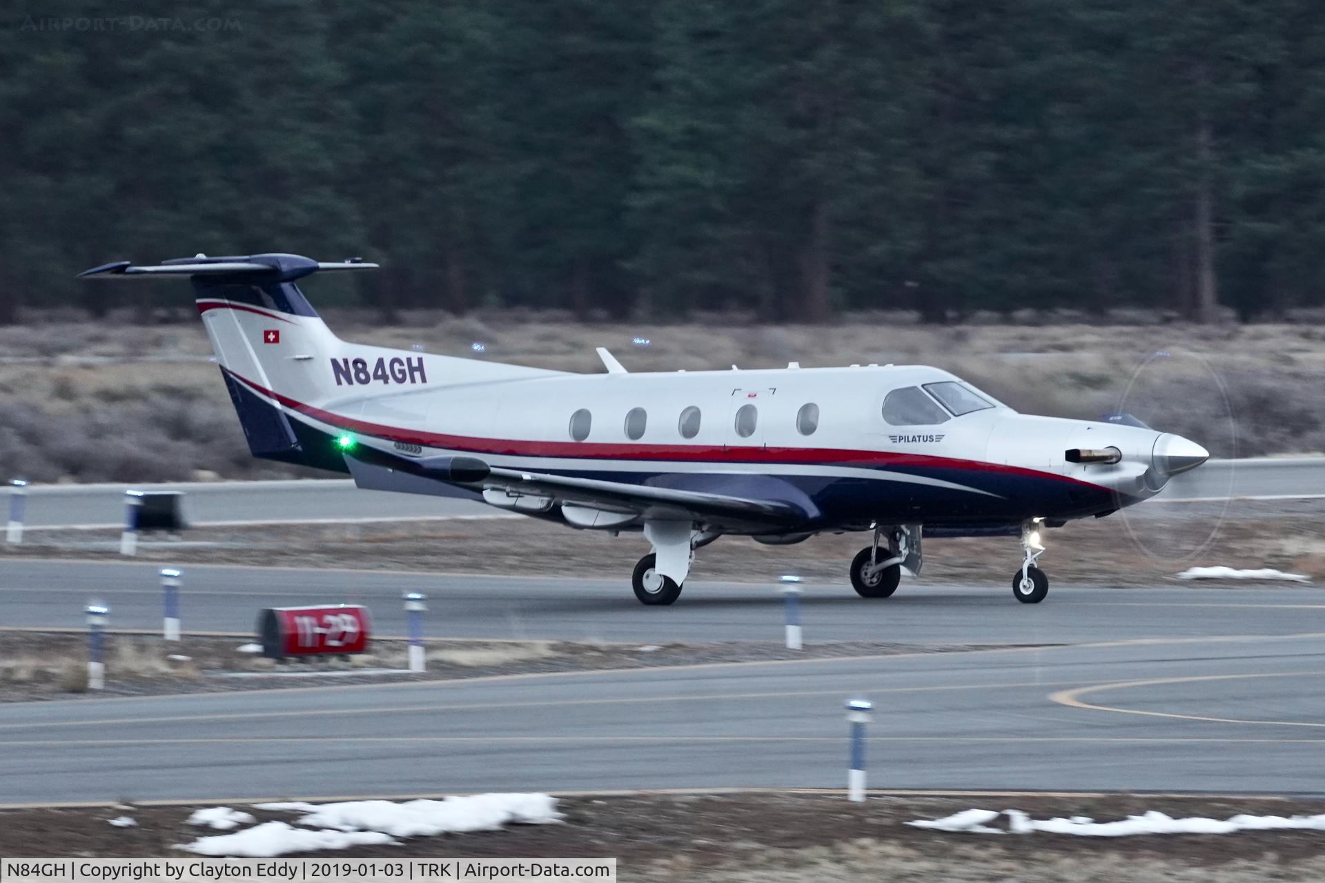 N84GH, 2015 Pilatus PC-12/47E C/N 1544, Truckee Airport California 2019.