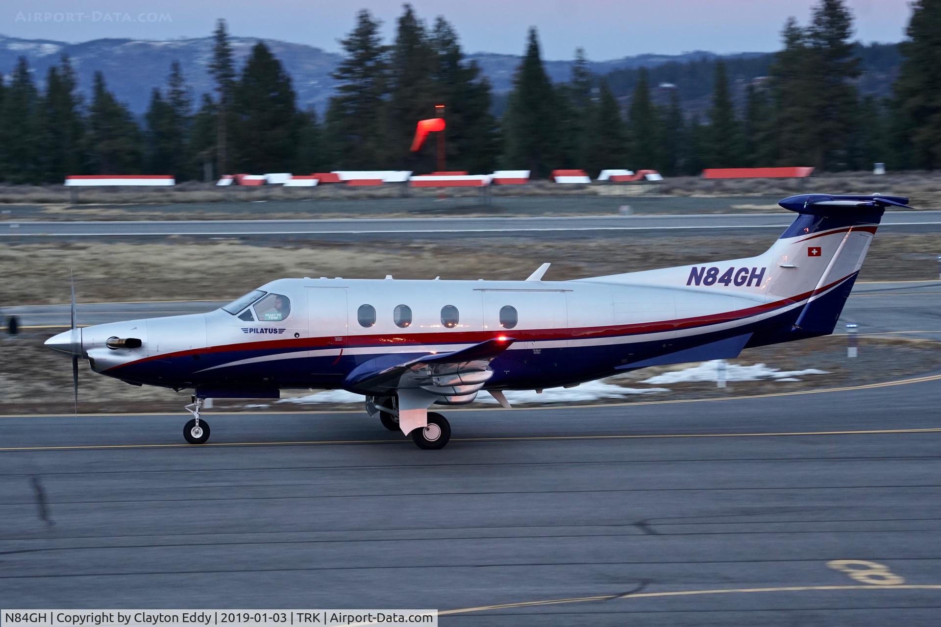 N84GH, 2015 Pilatus PC-12/47E C/N 1544, Truckee Airport California 2019.