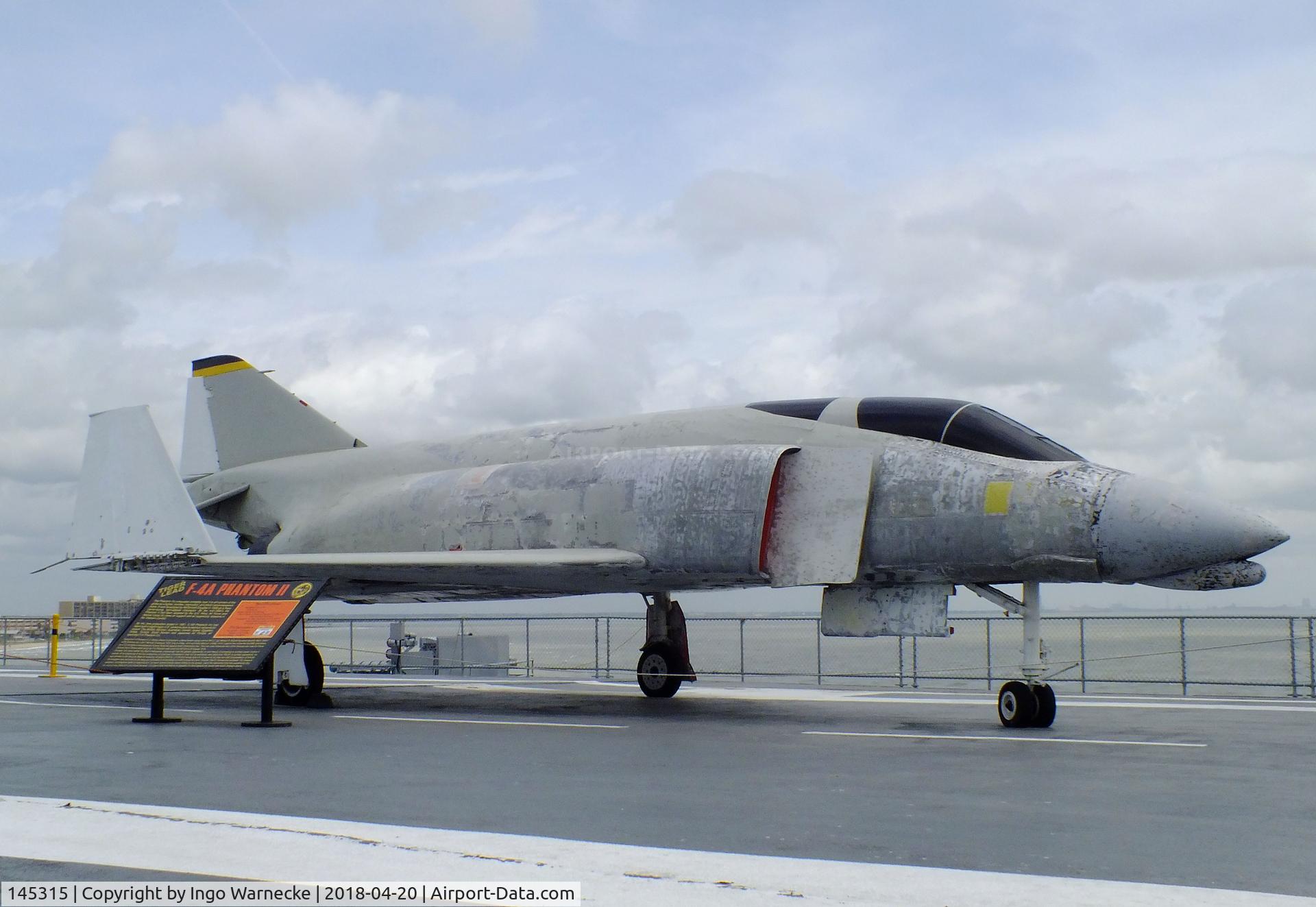 145315, McDonnell F-4A Phantom II C/N 16, McDonnell F4H-1F (F-4A) Phantom II at the USS Lexington Museum, Corpus Christi TX