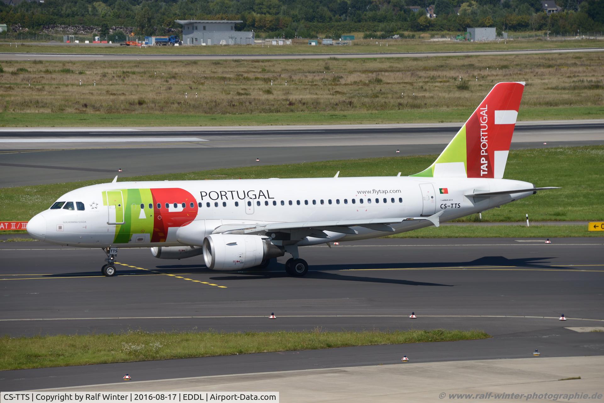 CS-TTS, 2002 Airbus A319-112 C/N 1765, Airbus A319-112 - TP TAP TAP Air Portugal 'Guilhermina Suggia' - 1765 - CS-TTS - 17.08.2016 - DUS