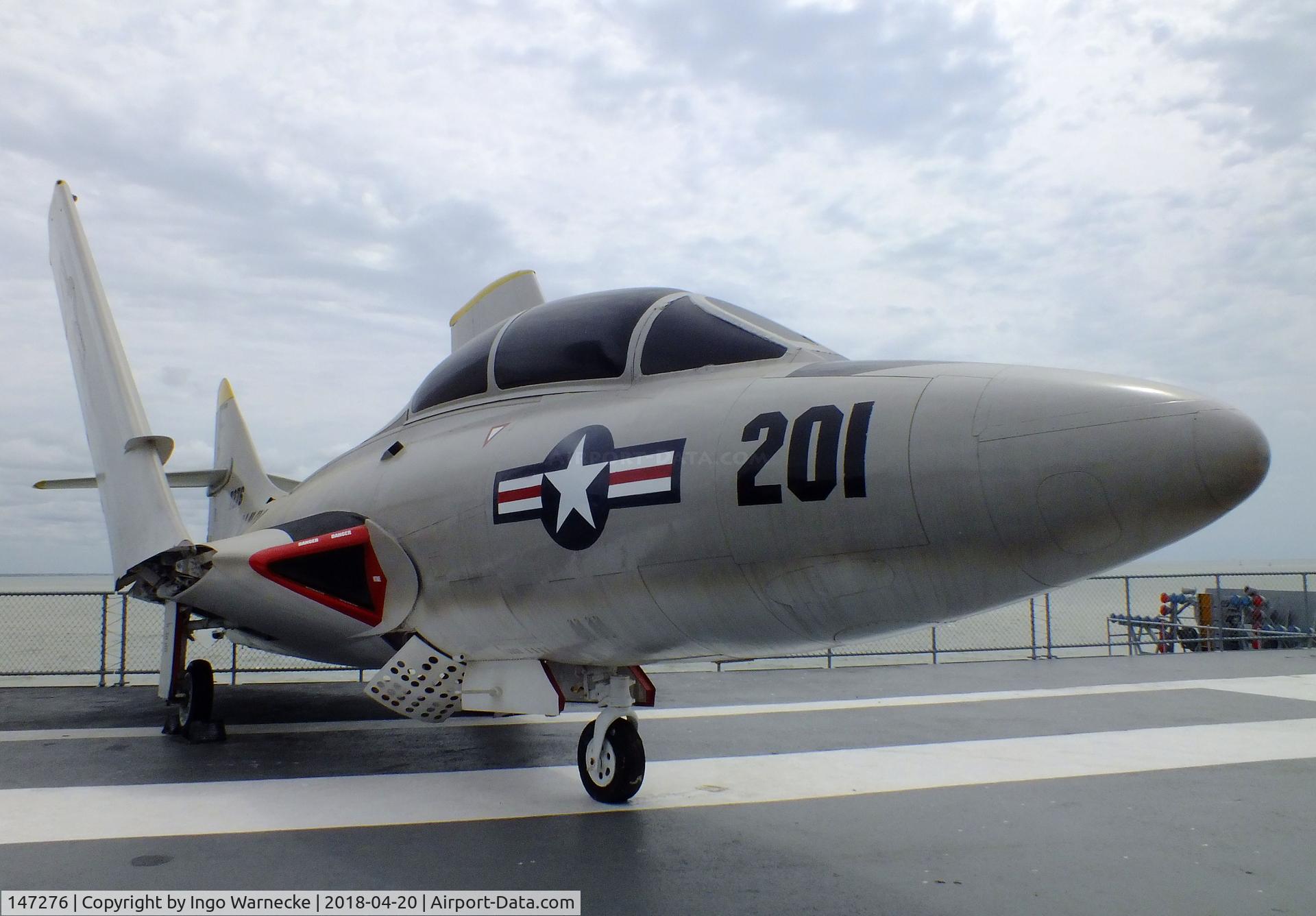 147276, Grumman TF-9J Cougar C/N Not found 147276, Grumman F9F-8T (TF-9J) Cougar at the USS Lexington Museum, Corpus Christi TX